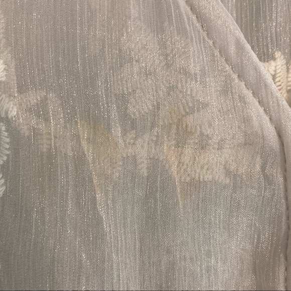 Design Lab Sheer Appliqué cover-up w/tassel belt - Picture 7 of 11